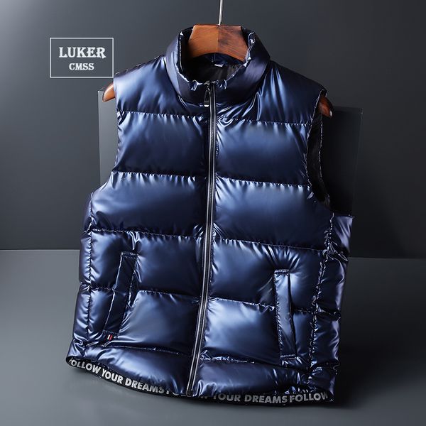 men s vests luker cmss winter mens sleeveless jacket male fashion solid cotton padded vest casual zipper waistcoat plus size 8xl 221205, Black;white
men s vests luker cmss winter mens sleeveless jacket male fashion solid cotton padded vest casual zipper waistcoat plus size 8xl 221205, Black;white