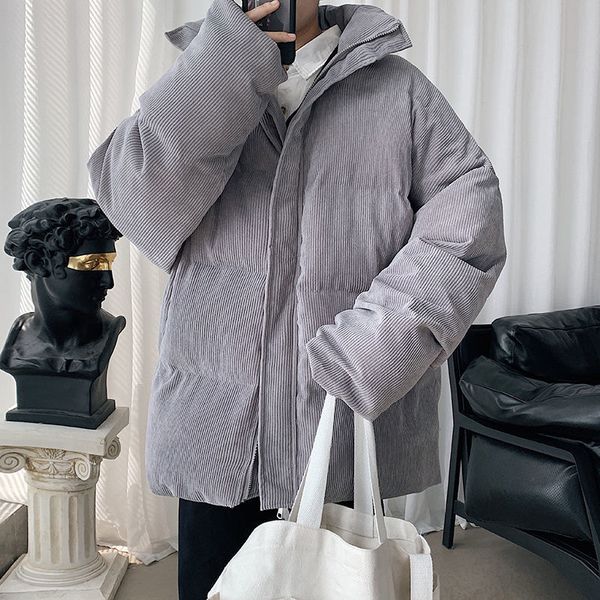 men s down parkas winter thick corduroy jacket warm fashion retro multicolor casual short coat loose large size s clothes m 5xl 221205, Black
men s down parkas winter thick corduroy jacket warm fashion retro multicolor casual short coat loose large size s clothes m 5xl 221205, Black
