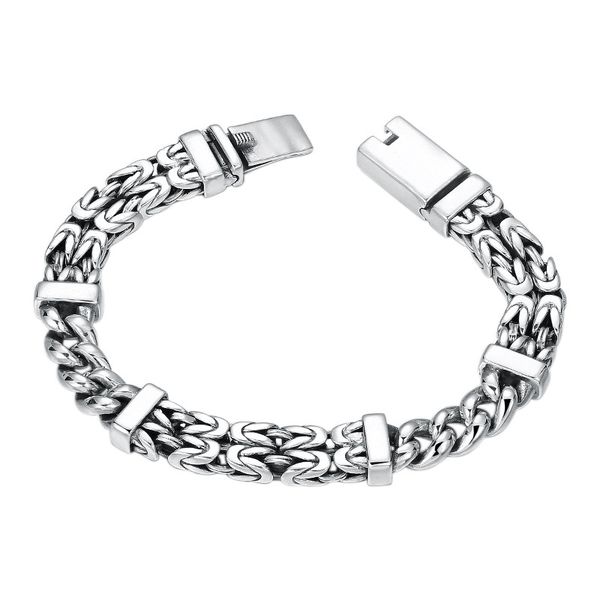 chain bracelets 925 sterling silver 20 cm links antique gothic punk vintage handmade braided knots chains bracelet jewelry accessories gifts, Black
chain bracelets 925 sterling silver 20 cm links antique gothic punk vintage handmade braided knots chains bracelet jewelry accessories gifts, Black