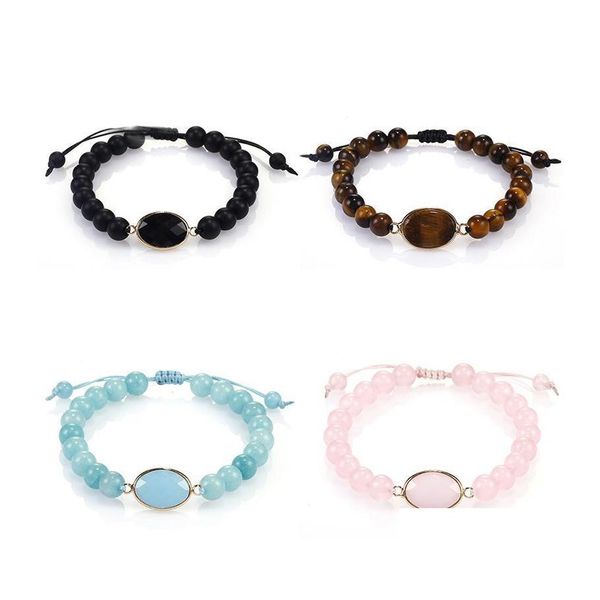 beaded 8mm natural stone charm bracelet fashion 5 colour braid adjust size handmade jewelry gift for women men wholesal drop deliver dhkwi, Black
beaded 8mm natural stone charm bracelet fashion 5 colour braid adjust size handmade jewelry gift for women men wholesal drop deliver dhkwi, Black