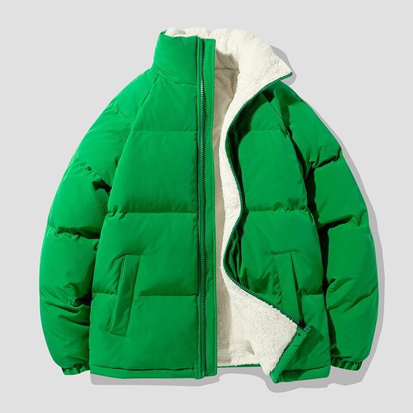 men s down parkas autumn and winter thicked large size various warm cotton clothing couple lamb velvers casual loose green jacket 221205, Black
men s down parkas autumn and winter thicked large size various warm cotton clothing couple lamb velvers casual loose green jacket 221205, Black