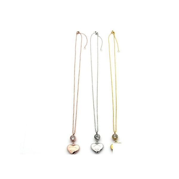 pendant necklaces womens a peach heart necklace designer jewelry single drill gold/siery/rose gold complete brand as wedding christm dhn3t, Silver
pendant necklaces womens a peach heart necklace designer jewelry single drill gold/siery/rose gold complete brand as wedding christm dhn3t, Silver