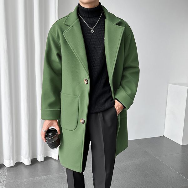 men's wool blends ruihuo solid long men winter coat woolen chinese size 5xl winter jackets for men autumn winter arrivals 221205, Black
men's wool blends ruihuo solid long men winter coat woolen chinese size 5xl winter jackets for men autumn winter arrivals 221205, Black