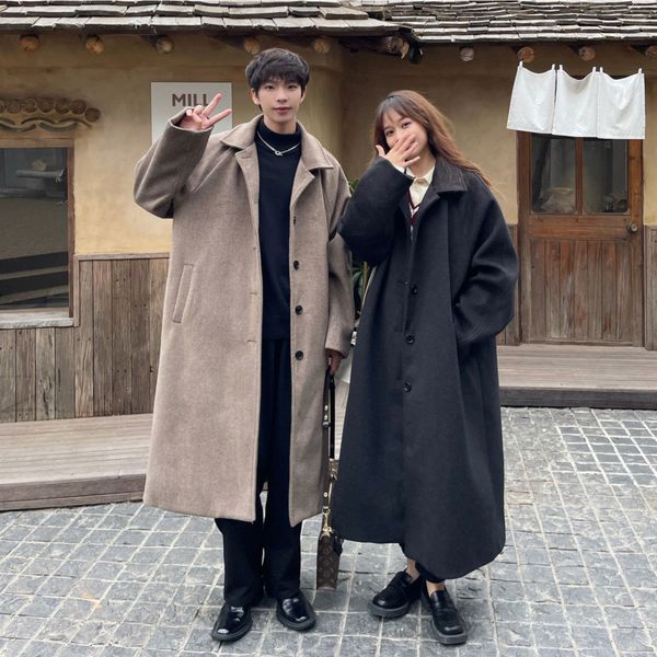 men's wool blends winter thicke woolen coat men warm fashion casual long woolen coat men korean loose oversized trench coat mens overco, Black
men's wool blends winter thicke woolen coat men warm fashion casual long woolen coat men korean loose oversized trench coat mens overco, Black