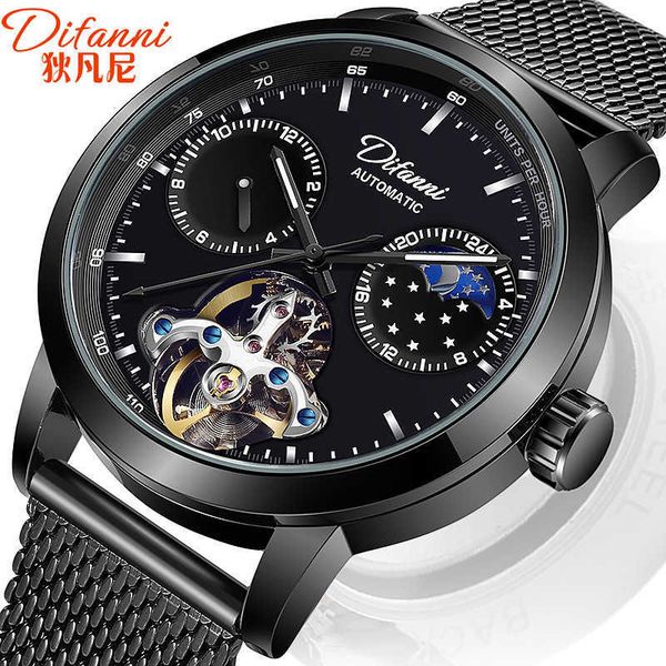 watch wrist brand tourbillon men's mechanical full automatic hollow net red same 2021 new, Slivery;brown
watch wrist brand tourbillon men's mechanical full automatic hollow net red same 2021 new, Slivery;brown