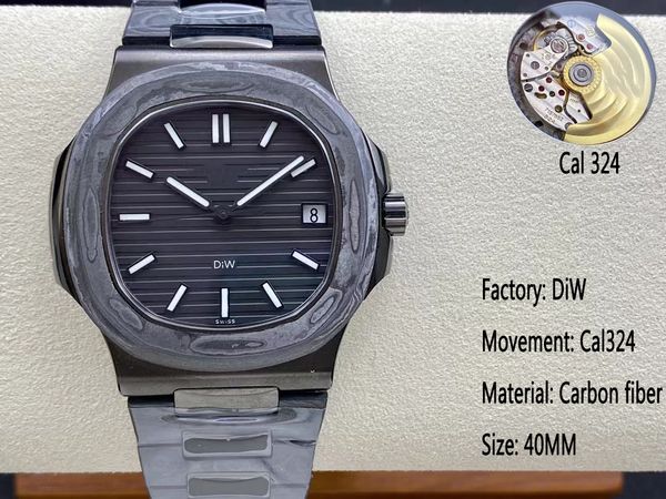 2022 men's watch features a perfect combination of carbon fiber and black stainless steel in the original sapphire glass case and paper, Slivery;brown
2022 men's watch features a perfect combination of carbon fiber and black stainless steel in the original sapphire glass case and paper, Slivery;brown