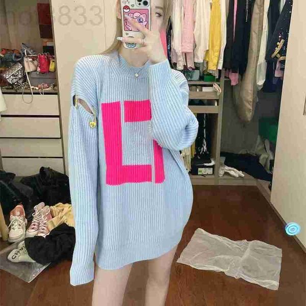 women's sweaters designer autumn and winter 2022 new couple pink jacquard perforated pin knitted round neck sweater for men women e442, White;black
women's sweaters designer autumn and winter 2022 new couple pink jacquard perforated pin knitted round neck sweater for men women e442, White;black