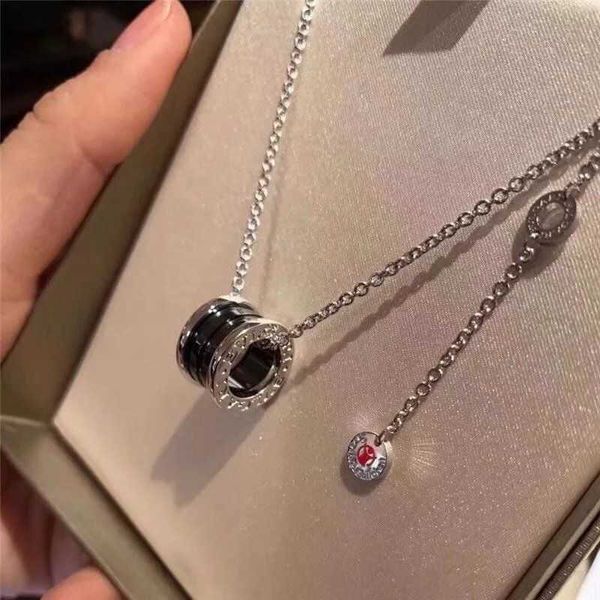 bulgar necklace designer necklace little red charity black ceramic female spring small waist couple collar chain, Silver
bulgar necklace designer necklace little red charity black ceramic female spring small waist couple collar chain, Silver