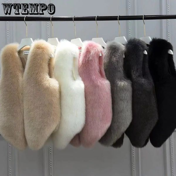 womens vests winter fur short women slim waistcoat was thin plush coat wholesale 221205, Black;white
womens vests winter fur short women slim waistcoat was thin plush coat wholesale 221205, Black;white