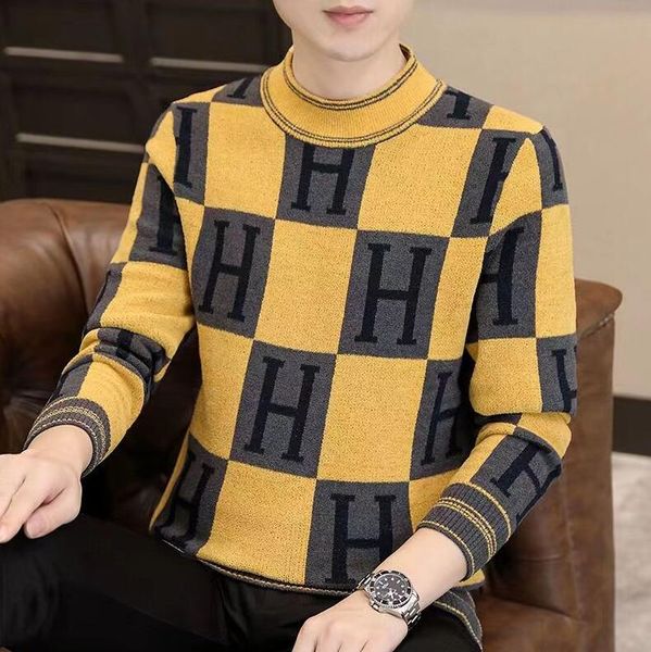 men's turtleneck sweaters thick plaid slim casual knitted pullovers sweaters waffle fake shirt collar sweater, White;black
men's turtleneck sweaters thick plaid slim casual knitted pullovers sweaters waffle fake shirt collar sweater, White;black
