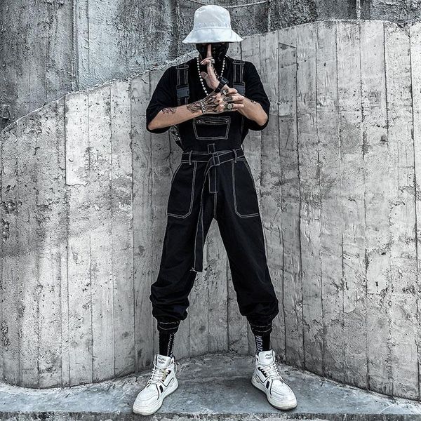 men's pants summer overalls men woman bib jumpsuits korean version tie feet cool trend high street style hip hop black trousers
men's pants summer overalls men woman bib jumpsuits korean version tie feet cool trend high street style hip hop black trousers