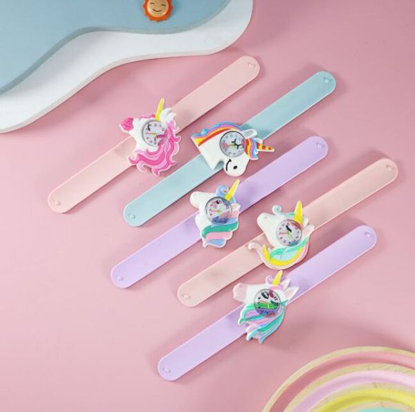 new unicorn watch children colorful rainbow cartoon kids gift girls boys slap bracelet kids quartz sports watches baby clock, Slivery;brown
new unicorn watch children colorful rainbow cartoon kids gift girls boys slap bracelet kids quartz sports watches baby clock, Slivery;brown