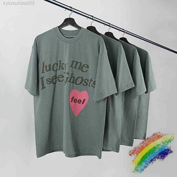 foam printed men's and women's lucky me i see ghost pink heart-shaped t-shirts sunday service, Black
foam printed men's and women's lucky me i see ghost pink heart-shaped t-shirts sunday service, Black