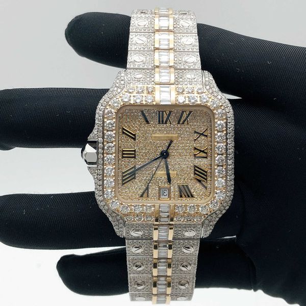 wristwatches custom men and women watch diamond iced out luxury automatic movement fashion bling dial bezel band vvs vvs1 watchntbl, Slivery;brown
wristwatches custom men and women watch diamond iced out luxury automatic movement fashion bling dial bezel band vvs vvs1 watchntbl, Slivery;brown