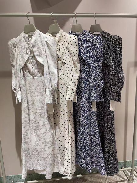 party dresses kuzuwata japanese autumn vestiges de mujer elegant stand neck bandage flower print robe femme vintage puff sleeve slim 221203, White;black
party dresses kuzuwata japanese autumn vestiges de mujer elegant stand neck bandage flower print robe femme vintage puff sleeve slim 221203, White;black