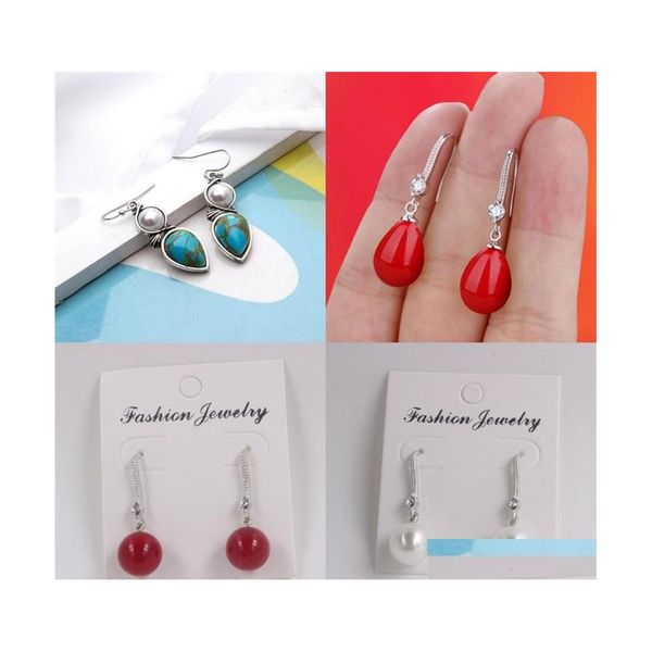 dangle chandelier fashion imitation pearls drop earrings for women sier color shiny red round pearl earring 150 d3 delivery jewelry dh72s, Silver
dangle chandelier fashion imitation pearls drop earrings for women sier color shiny red round pearl earring 150 d3 delivery jewelry dh72s, Silver