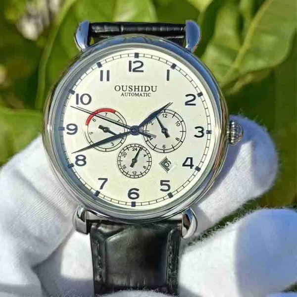 watch wrist men's automatic waterproof mechanical business casual belt rudder flywheel hollow male, Slivery;brown
watch wrist men's automatic waterproof mechanical business casual belt rudder flywheel hollow male, Slivery;brown