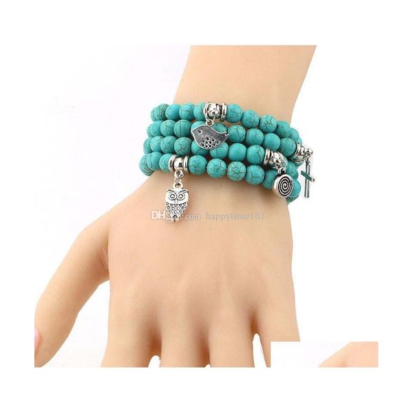 beaded natural stone turquoise beads bracelets owl elephant tree of life cross palm charm buddha bracelet bangle cuffs for women dro dhjvn, Black
beaded natural stone turquoise beads bracelets owl elephant tree of life cross palm charm buddha bracelet bangle cuffs for women dro dhjvn, Black