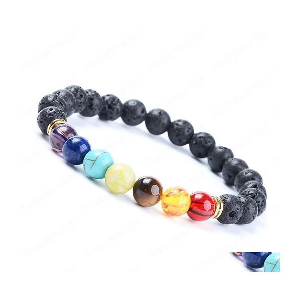 beaded 8mm lava rock 7 chakras essential oil diffuser bracelet natural stone yoga beads bangle stretch bracelets drop delivery jewelr dhurc, Black
beaded 8mm lava rock 7 chakras essential oil diffuser bracelet natural stone yoga beads bangle stretch bracelets drop delivery jewelr dhurc, Black