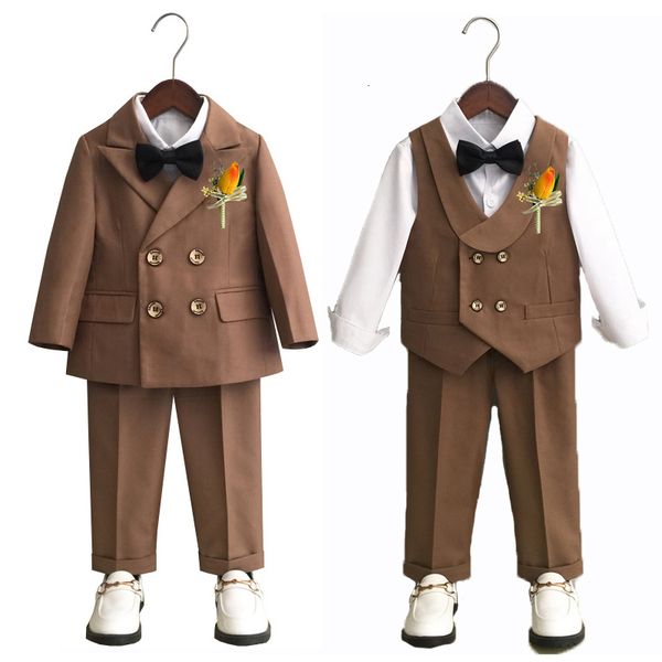 suits child formal suit set boys autumn wedding baby s first birthday piano performance costume kids jacket vest pants clothing 221205, Black
suits child formal suit set boys autumn wedding baby s first birthday piano performance costume kids jacket vest pants clothing 221205, Black