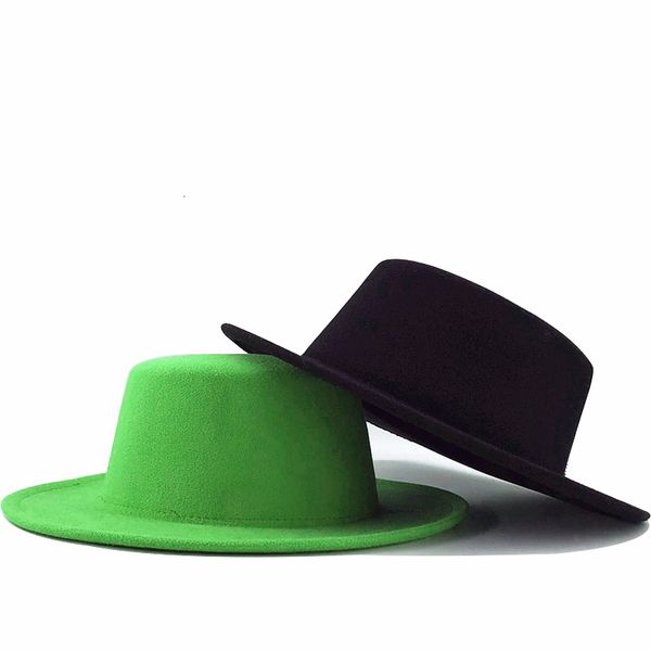 wide brim hats bucket winter autumn imitation woolen women men ladies fedoras jazz hat european american round caps bowler feminino gorra 22, Blue;gray
wide brim hats bucket winter autumn imitation woolen women men ladies fedoras jazz hat european american round caps bowler feminino gorra 22, Blue;gray