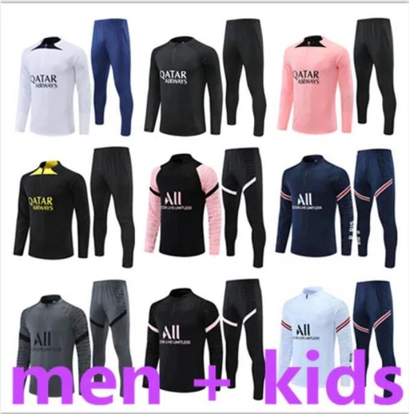 psgs tracksuit jerseys football training suit jersey soccer messis tuta survetement foot futbol chandal jogging jacket 21 22 23 men kids kit, Black;yellow
psgs tracksuit jerseys football training suit jersey soccer messis tuta survetement foot futbol chandal jogging jacket 21 22 23 men kids kit, Black;yellow
