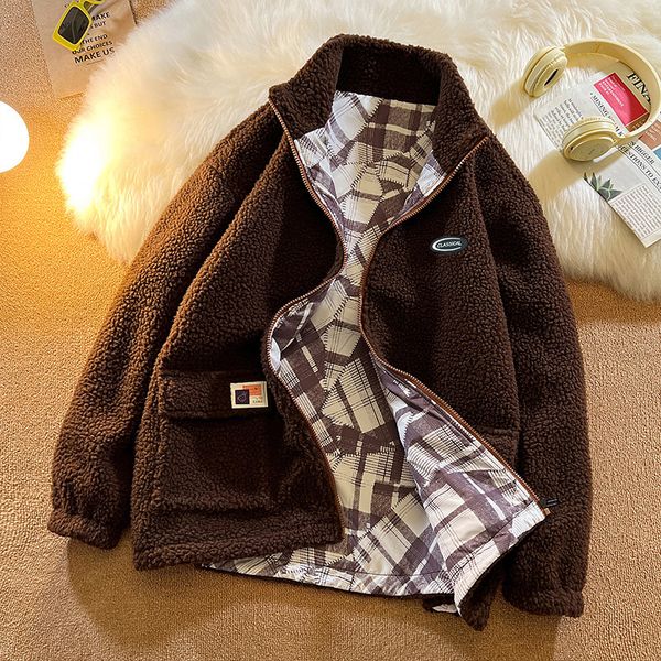 men's down parkas men streetwear harajuku fuzzy zipper parka coat winter fleece fluffy jacket mens brand autumn solid hip hop parkas ja, Black
men's down parkas men streetwear harajuku fuzzy zipper parka coat winter fleece fluffy jacket mens brand autumn solid hip hop parkas ja, Black