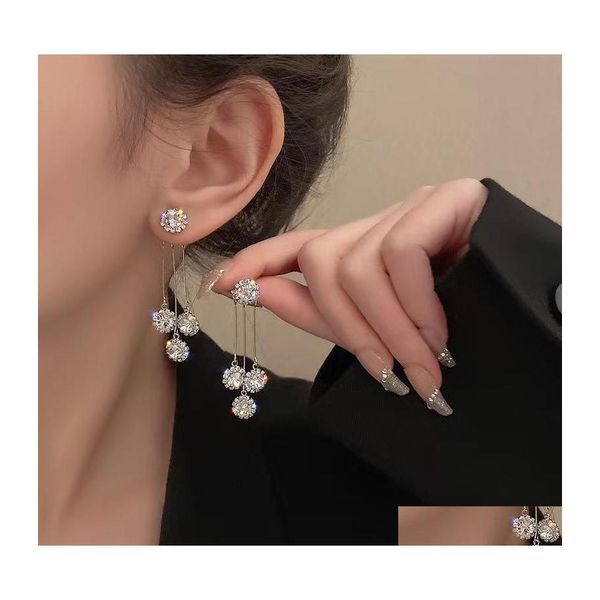 dangle chandelier luxury rhinestone dangle earring women party jewelry earrings plated sier gold autumn winter 5929 q2 drop deliver dh9kf, Silver
dangle chandelier luxury rhinestone dangle earring women party jewelry earrings plated sier gold autumn winter 5929 q2 drop deliver dh9kf, Silver