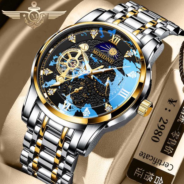 watch wrist kwai mohdne men mechanical es tiktok automatic shaking fast hand live table., Slivery;brown
watch wrist kwai mohdne men mechanical es tiktok automatic shaking fast hand live table., Slivery;brown
