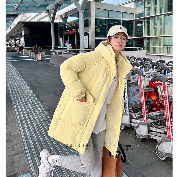 women's down parkas women yellow jacket hooded stand collar duck cotton warm thicken windproof fashion zipper leisure winter coat 2212, Black
women's down parkas women yellow jacket hooded stand collar duck cotton warm thicken windproof fashion zipper leisure winter coat 2212, Black