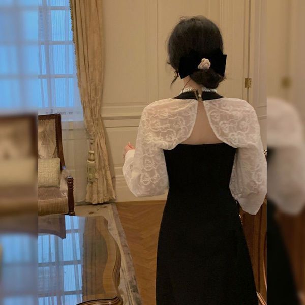 party dresses autumn french elegant backless midi women patchwork lace fairy hepburn female high waist chic retro 221203, White;black
party dresses autumn french elegant backless midi women patchwork lace fairy hepburn female high waist chic retro 221203, White;black