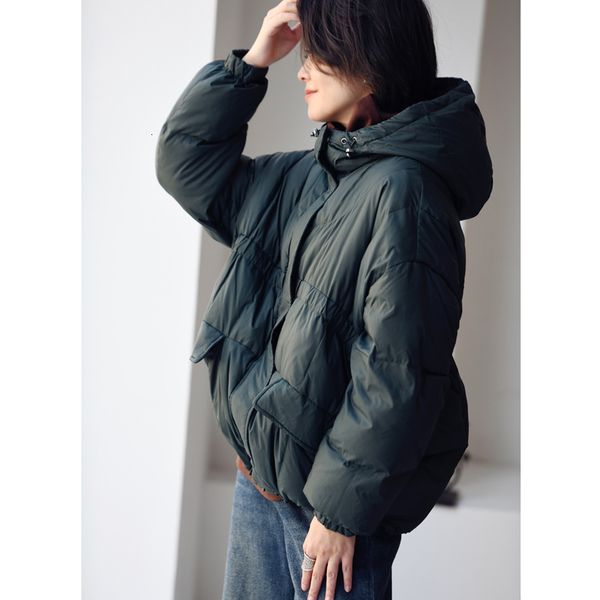 women's down parkas micoco y7815c korean version simple solid color warm eiderdown loose rope hooded down jacket women winter 221205, Black
women's down parkas micoco y7815c korean version simple solid color warm eiderdown loose rope hooded down jacket women winter 221205, Black