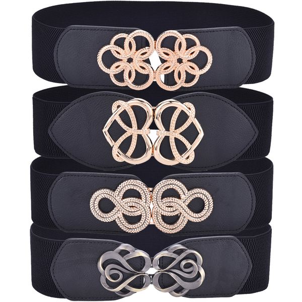 belts women wide elastic waist belt vintage stretchy waistband for ladies dresses 221205, Black;brown
belts women wide elastic waist belt vintage stretchy waistband for ladies dresses 221205, Black;brown