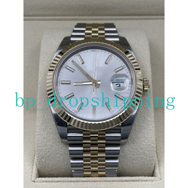 premium men's watch nf classic silver dial 41mm 904l two tone stainless steel asian 2813 movement mechanical automatic waterproof green, Slivery;brown
premium men's watch nf classic silver dial 41mm 904l two tone stainless steel asian 2813 movement mechanical automatic waterproof green, Slivery;brown
