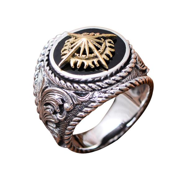 thai sterling silver rings brass 2 tone sunlight engraved retro men ring christmas gift father's day gifts birthday gifts, Golden;silver
thai sterling silver rings brass 2 tone sunlight engraved retro men ring christmas gift father's day gifts birthday gifts, Golden;silver