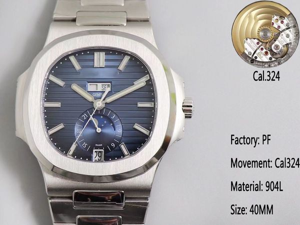 pf factory produces 5726 series men's watches cal.324 integrated automatic mechanical movement 40.5mm super thin sapphire glass movemen, Slivery;brown
pf factory produces 5726 series men's watches cal.324 integrated automatic mechanical movement 40.5mm super thin sapphire glass movemen, Slivery;brown