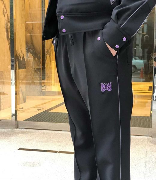 men's pants needles sweatpants men women needles awge pants purple butterfly embroidered awge trousers inside tag label streetwear jogg, Black
men's pants needles sweatpants men women needles awge pants purple butterfly embroidered awge trousers inside tag label streetwear jogg, Black