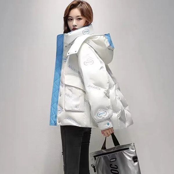women's down parkas highend 90 white duck coat winter jacket short jackets female casual hooded parker outerwear warm coats 221205, Black
women's down parkas highend 90 white duck coat winter jacket short jackets female casual hooded parker outerwear warm coats 221205, Black