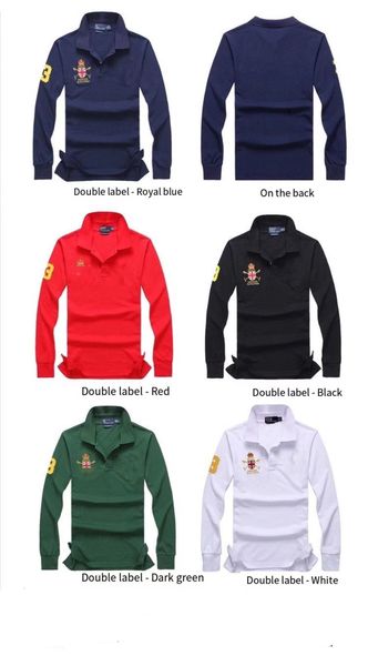 us mens designer polos long sleeve lapel t-shirt classic casual delicate embroidery 3 number european and american style sportswear t-shirt, White;black
us mens designer polos long sleeve lapel t-shirt classic casual delicate embroidery 3 number european and american style sportswear t-shirt, White;black