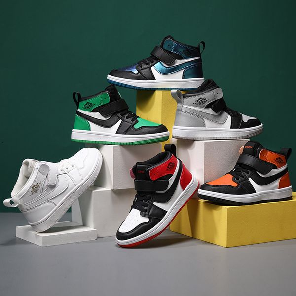 sneakers kids shoes spring autumn high for boys girls fashion casual skate children hook loop mixed colors 221205, Black;red
sneakers kids shoes spring autumn high for boys girls fashion casual skate children hook loop mixed colors 221205, Black;red