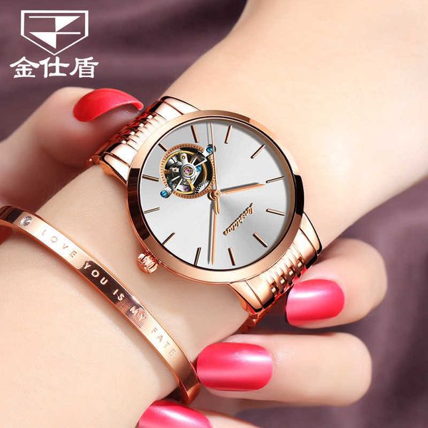 watch wrist jinshidun brand automatic mechanical fashion trend hollow out simple waterproof women's watch, Slivery;brown
watch wrist jinshidun brand automatic mechanical fashion trend hollow out simple waterproof women's watch, Slivery;brown