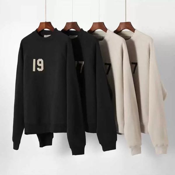 men's hoodies sweatshirts double line ess season 8 new 1977 flocked round neck couple's sweater high street45, Black
men's hoodies sweatshirts double line ess season 8 new 1977 flocked round neck couple's sweater high street45, Black
