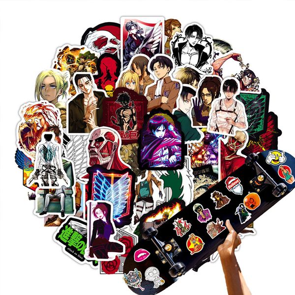 50pcs anime attack on titan vinyl stickers pack for water bottle lapskateboard motorcycle waterproof decals keluo
50pcs anime attack on titan vinyl stickers pack for water bottle lapskateboard motorcycle waterproof decals keluo