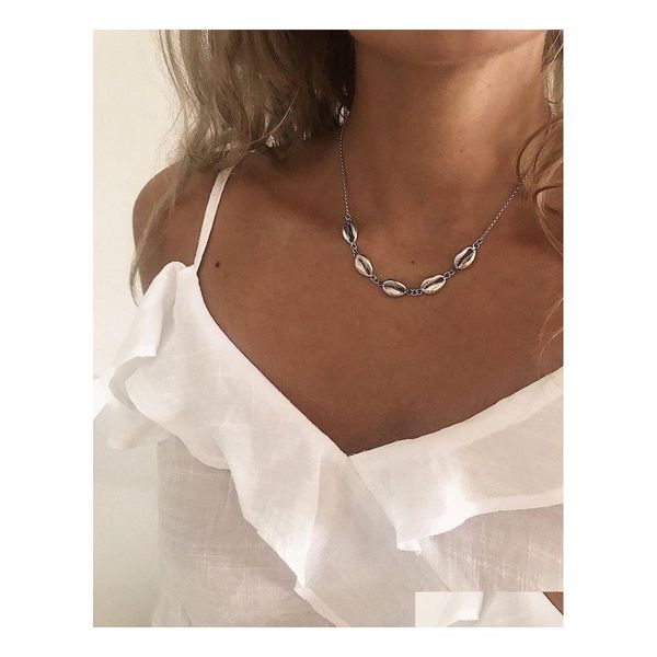 chokers boho fashion sier gold irregar oval ball shape shell necklace for women beach chocker conch necklaces jewelry collier drop d dhqwa, Golden;silver
chokers boho fashion sier gold irregar oval ball shape shell necklace for women beach chocker conch necklaces jewelry collier drop d dhqwa, Golden;silver