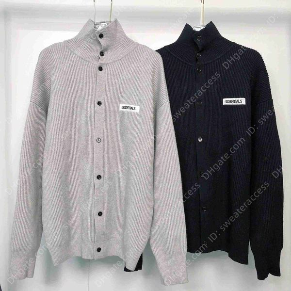 hoodies double thread essentials autumn winter new cardigan men's and women's knitted sweater ins, Black
hoodies double thread essentials autumn winter new cardigan men's and women's knitted sweater ins, Black