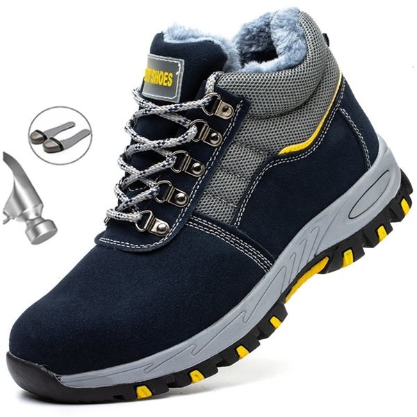 dress shoes winter boots men steel toe cap safety work puncture-proof plush warm 221203, Black
dress shoes winter boots men steel toe cap safety work puncture-proof plush warm 221203, Black