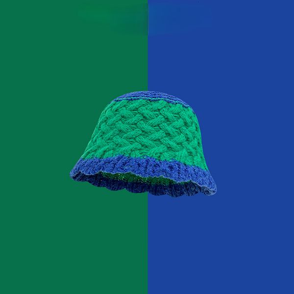 wide brim hats bucket japanese style contrast color knitted hat women's autumn and winter warm ear protection all-match fisherman cap 2, Blue;gray
wide brim hats bucket japanese style contrast color knitted hat women's autumn and winter warm ear protection all-match fisherman cap 2, Blue;gray