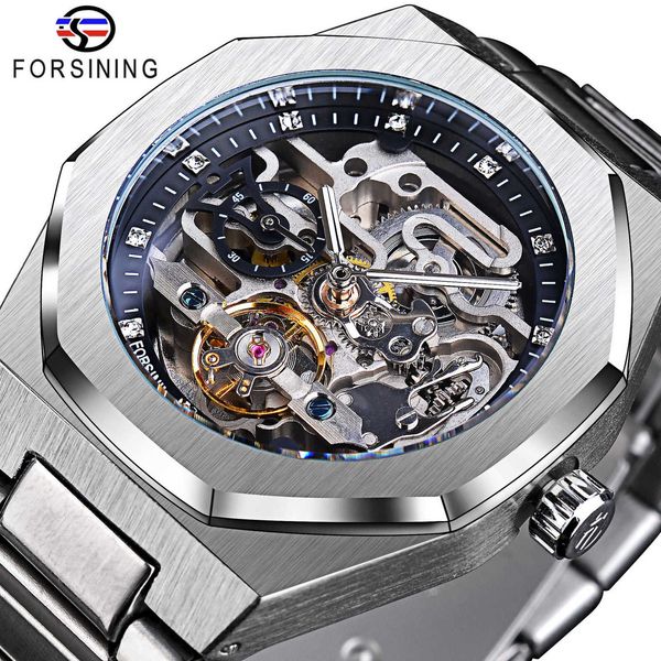 watch wrist forsing hollow out mechanical men's high-end automatic tourbillon waterproof, Slivery;brown
watch wrist forsing hollow out mechanical men's high-end automatic tourbillon waterproof, Slivery;brown