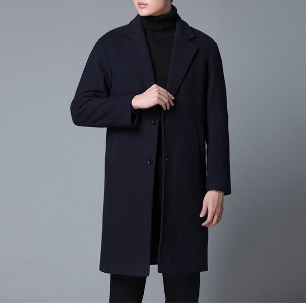 men's wool blends winter male jacket wool blend coat men long woolen jackets men overcoat trench men jacket coats outerwear windbreaker, Black
men's wool blends winter male jacket wool blend coat men long woolen jackets men overcoat trench men jacket coats outerwear windbreaker, Black