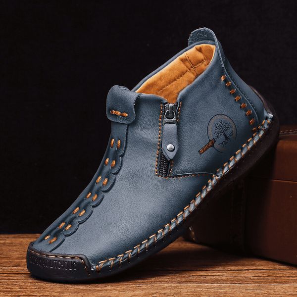 dress shoes retro classic british style men's leather handmade breathable driving casual and ankle boots 221205, Black
dress shoes retro classic british style men's leather handmade breathable driving casual and ankle boots 221205, Black